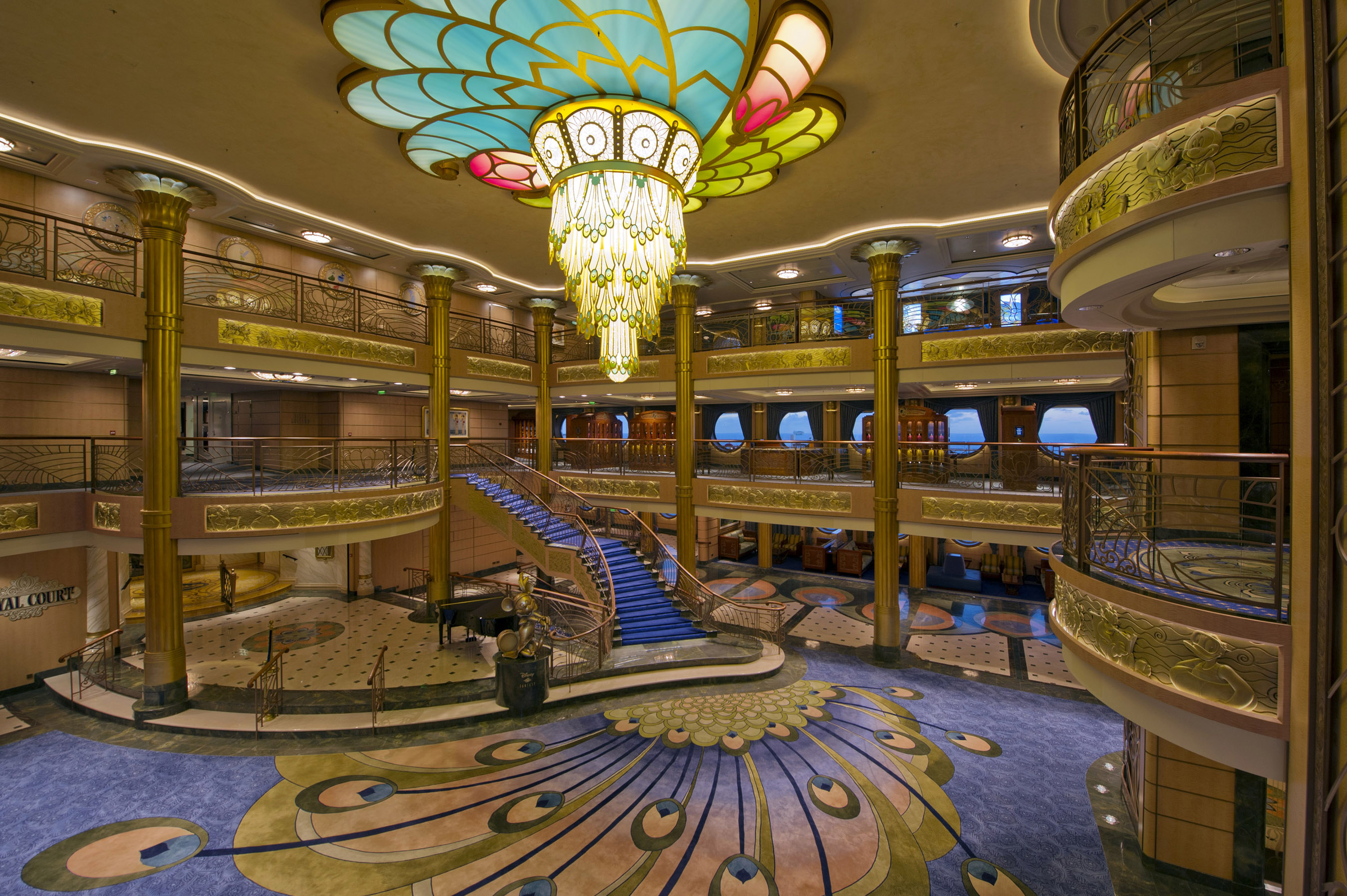 Atrium on Disney Cruise Ship