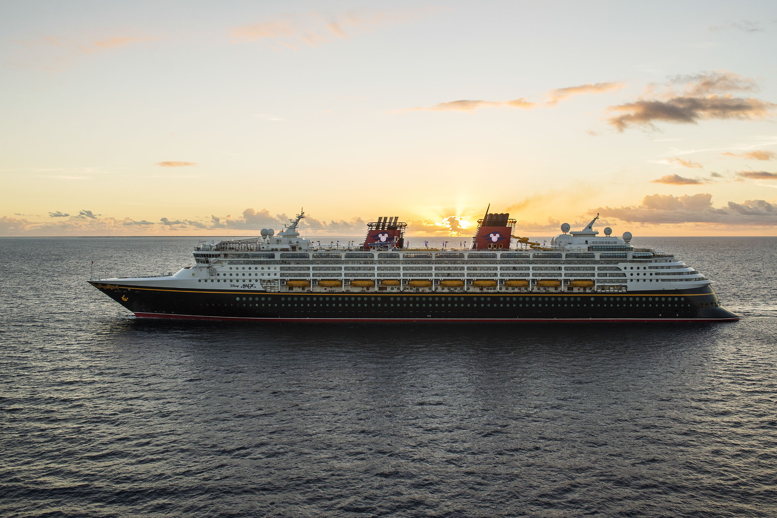 Disney Magic at sunset