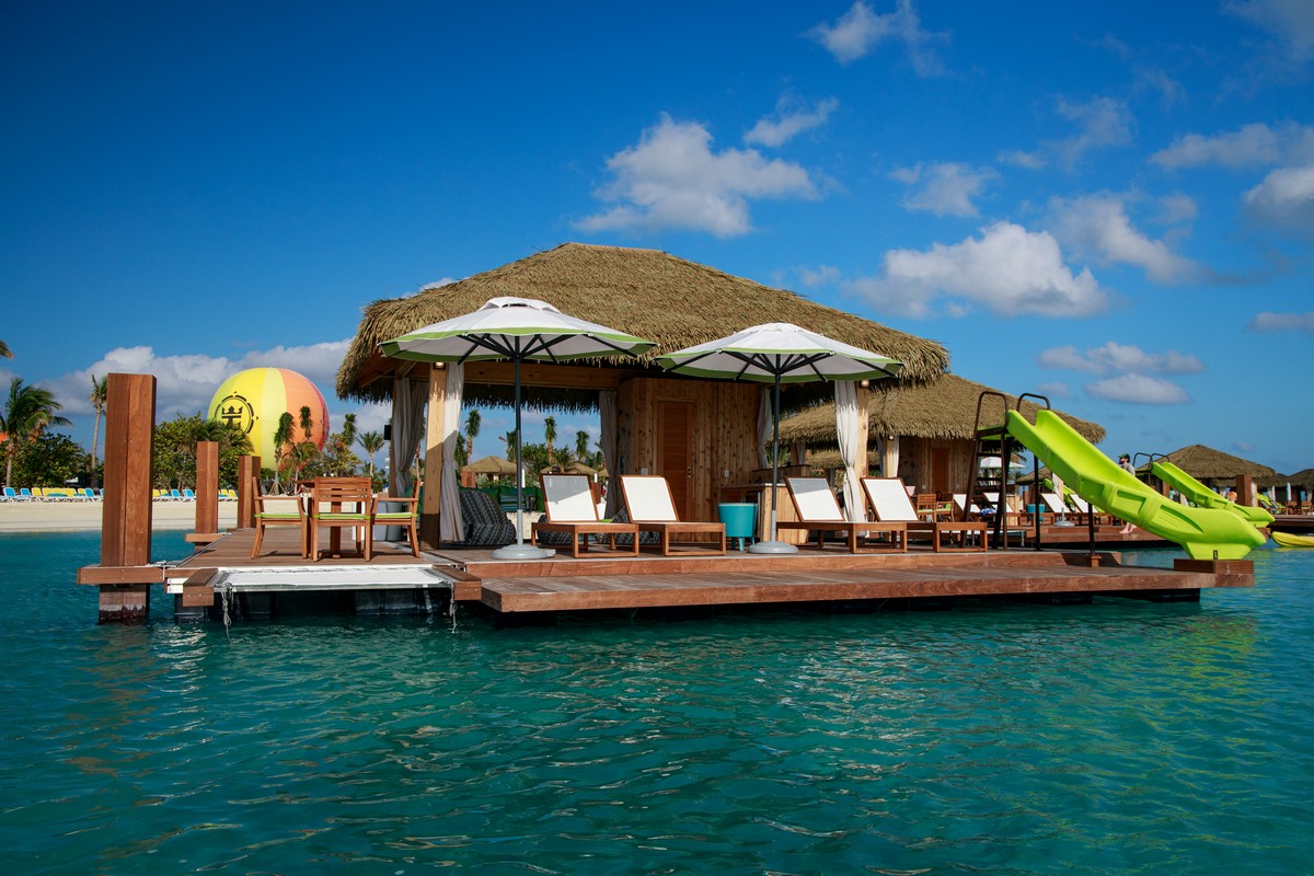 Floating cabana at Coco Cay