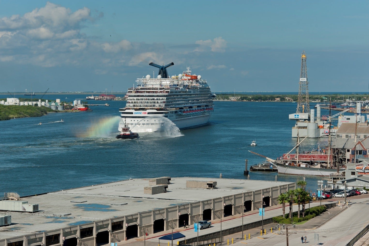 Carnival ship leaving Galveston