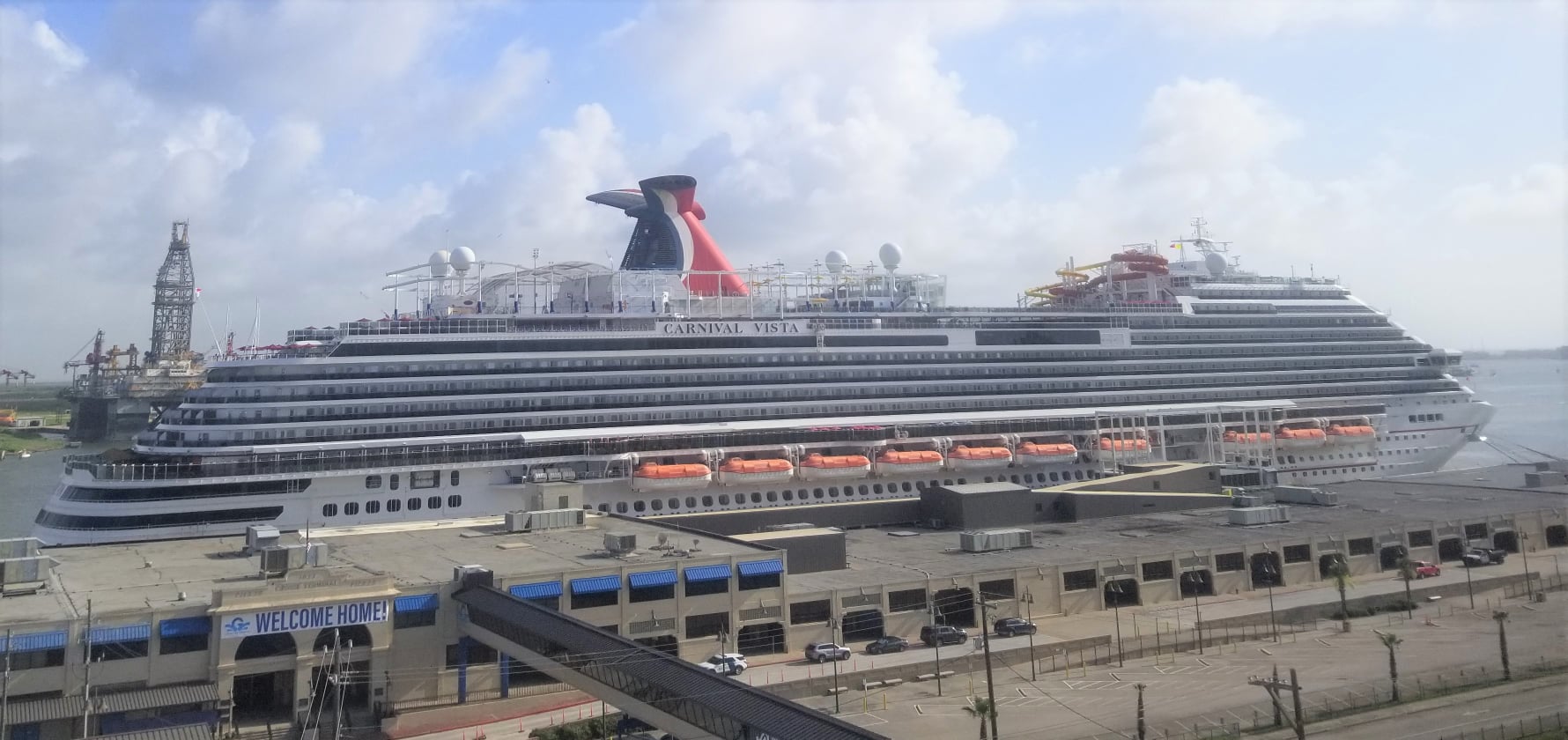 Carnival ship in Galveston