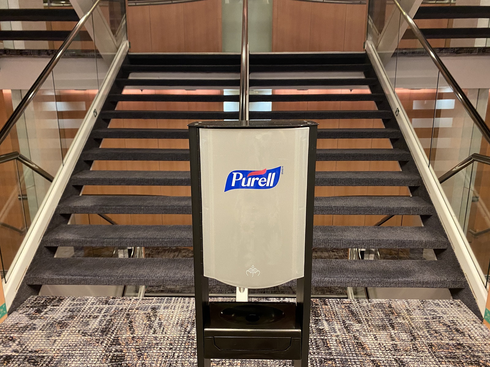 Purell dispenser on Celebrity Millennium