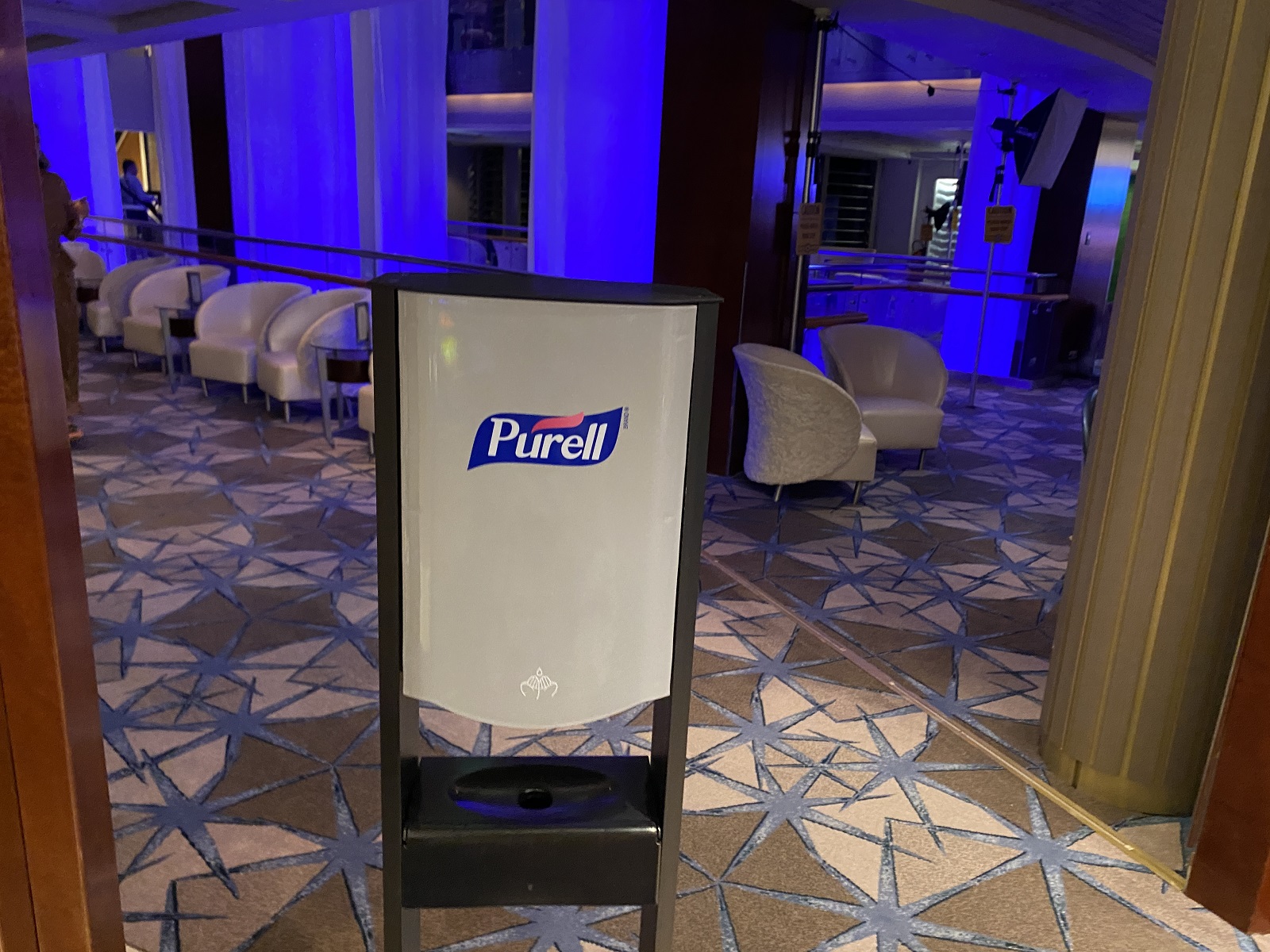 Purell dispenser on Celebrity Millennium