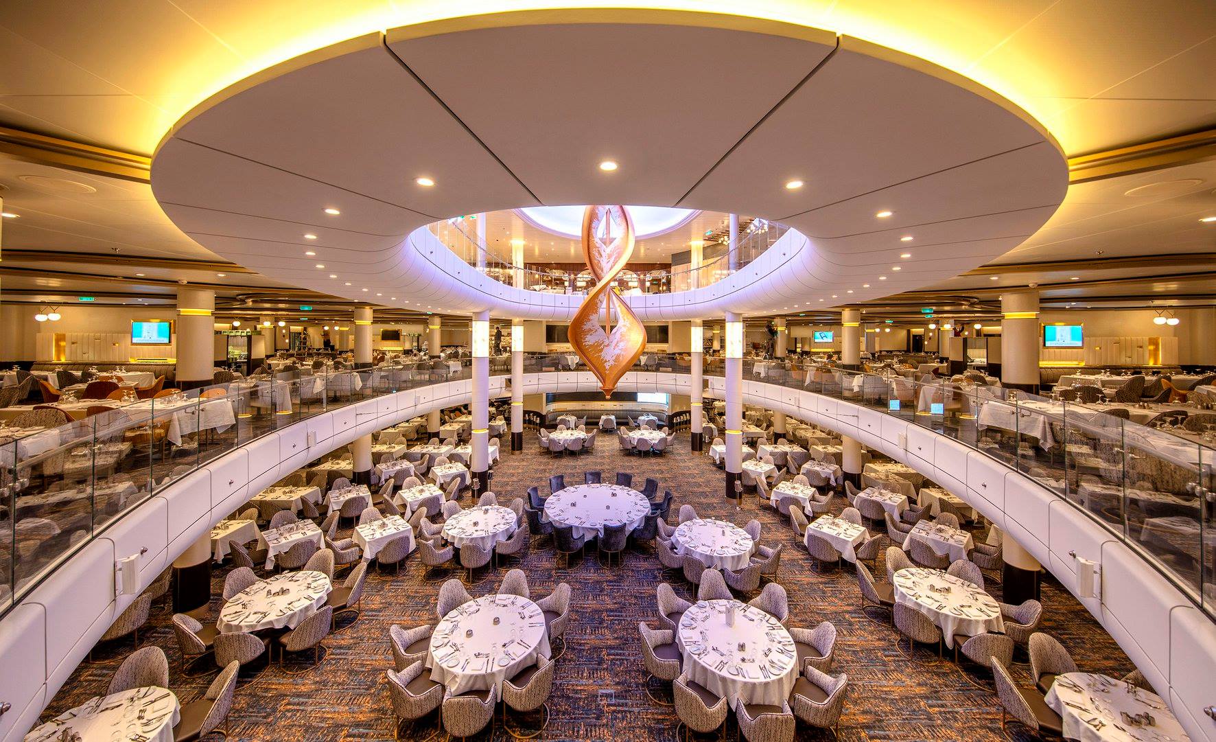 Main dining room on Spectrum of the Seas