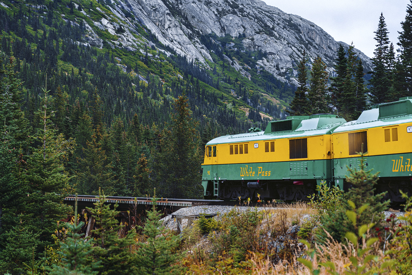 White Pass train in Alaska