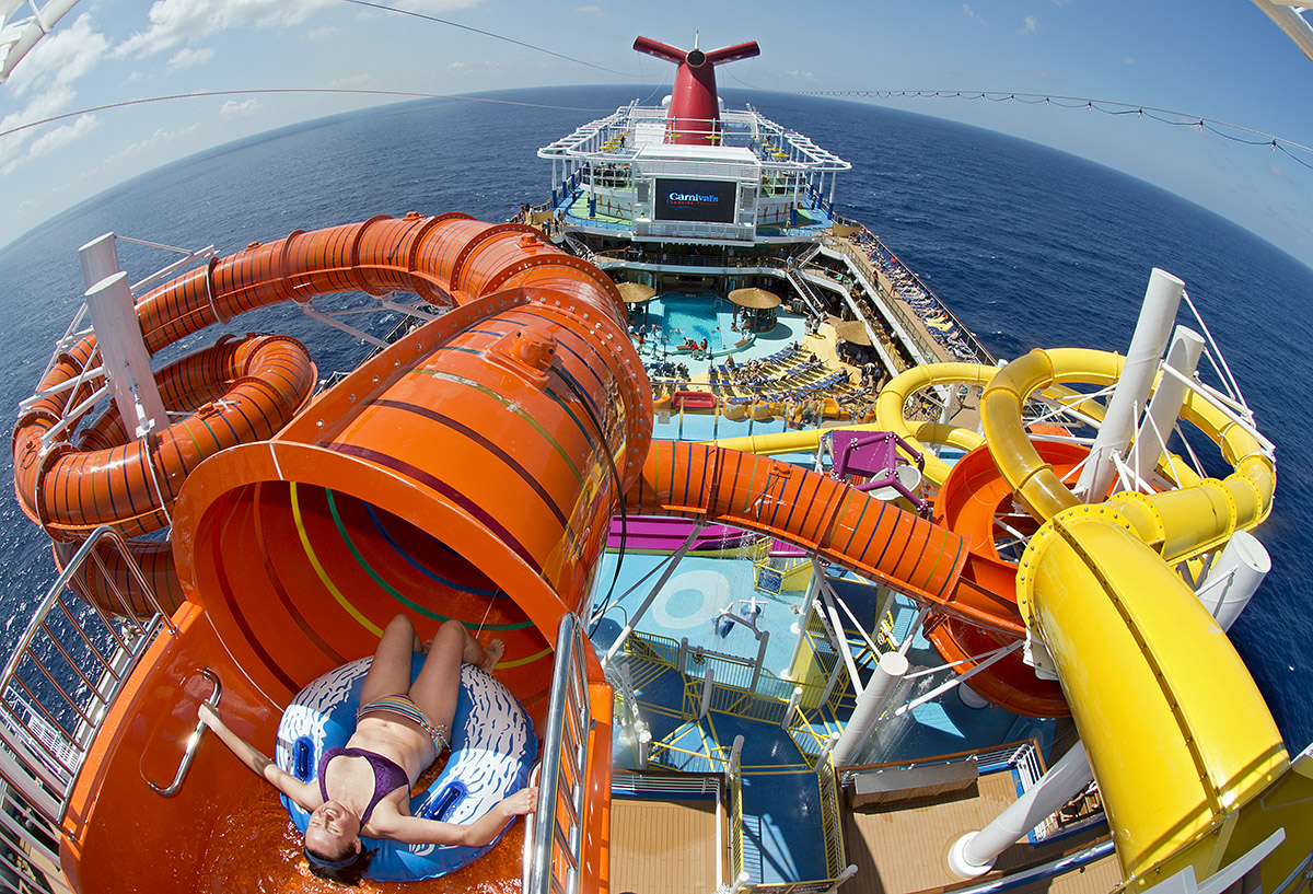 WaterWorks water slides on Carnival Vista cruise ship (source: Carnival Cruise Line)