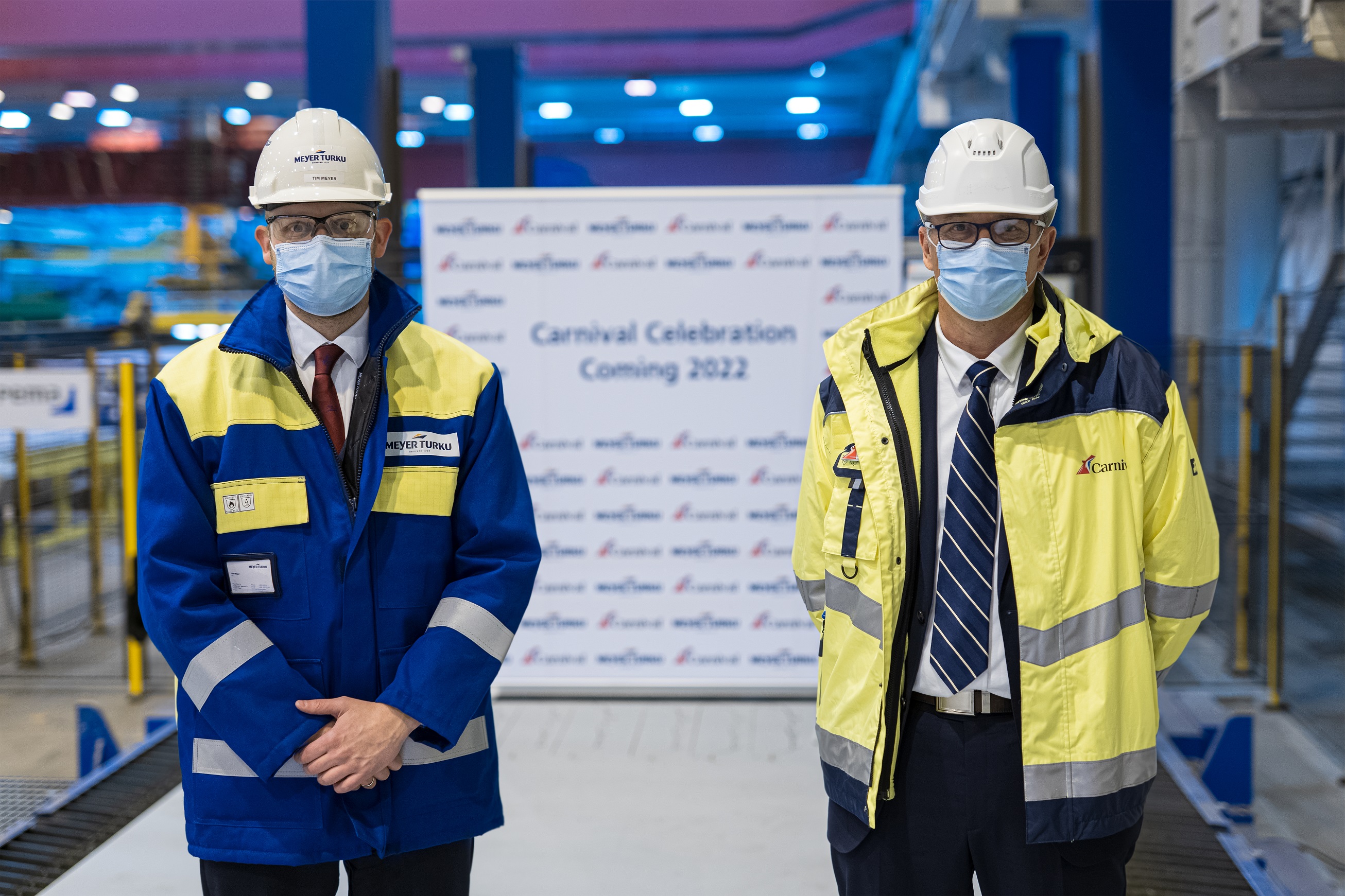Steel cutting ceremony for Carnival Celebration