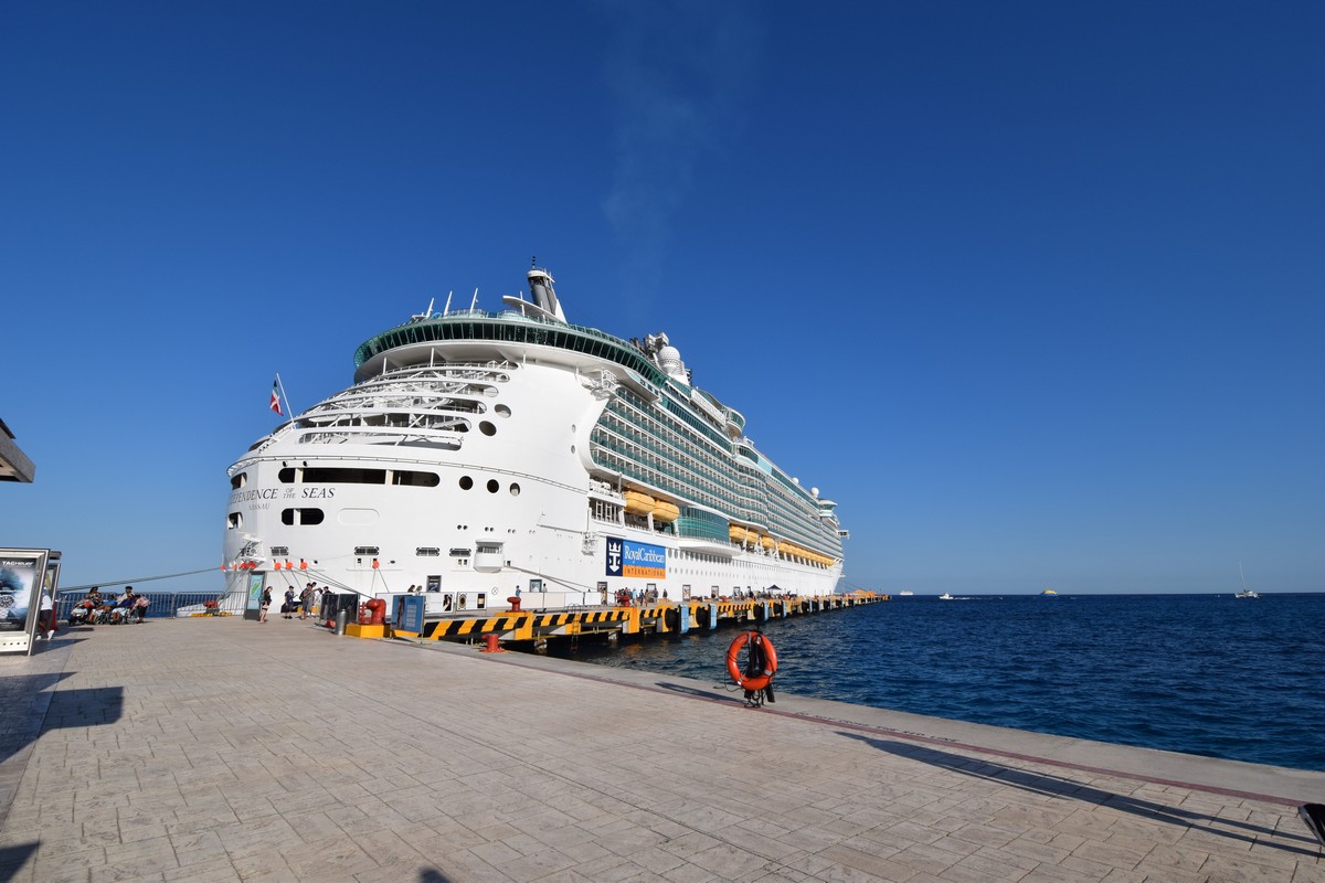 Independence of the Seas docked in Cozumel