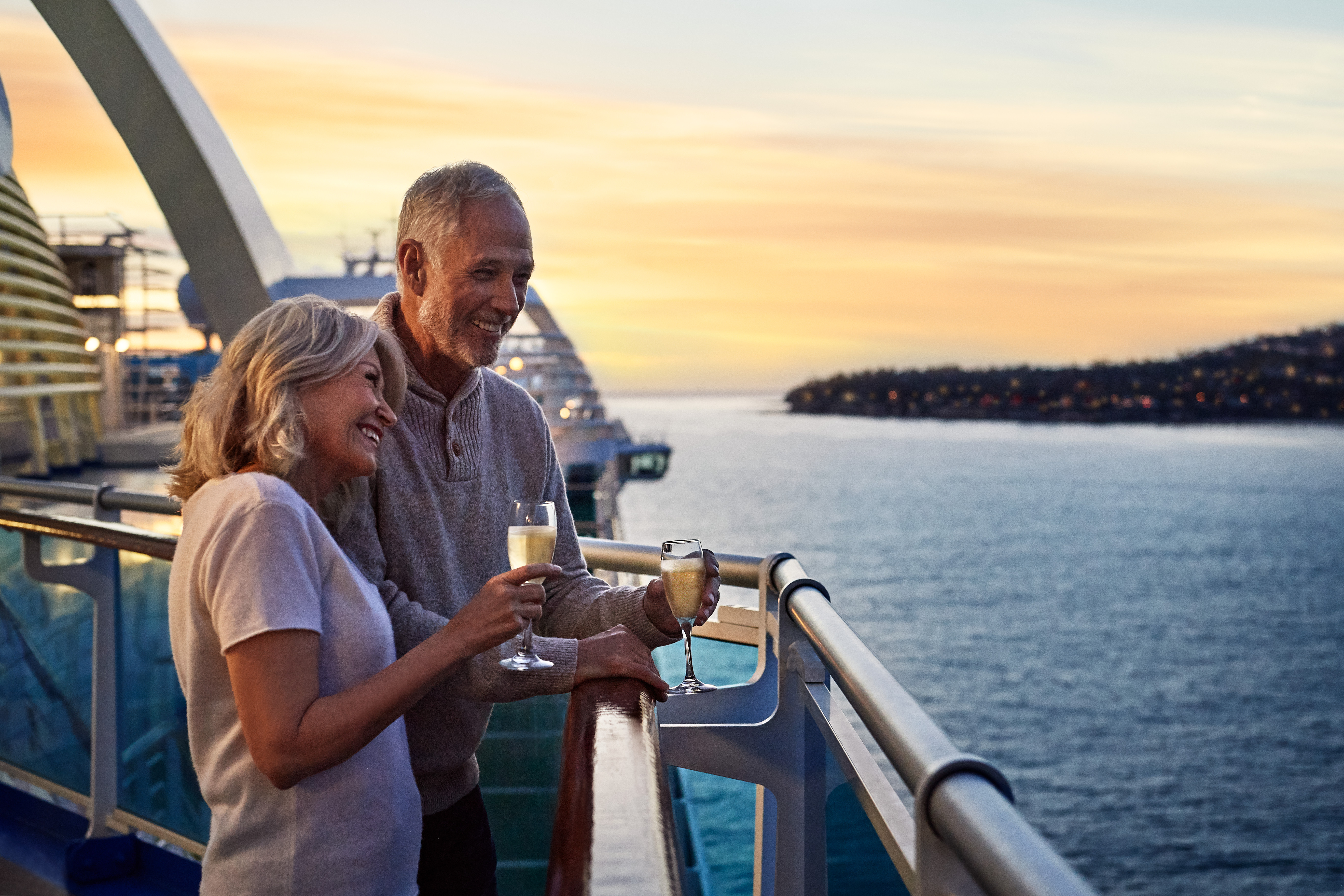 Couple on Princess cruise ship