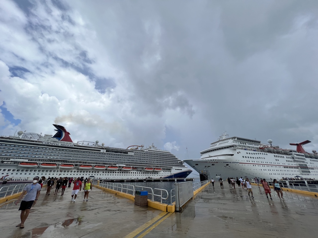 Carnival Breeze and Ecstasy