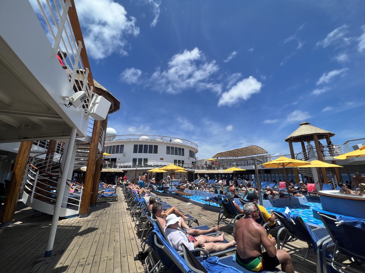 Carnival Ecstasy Pool Deck