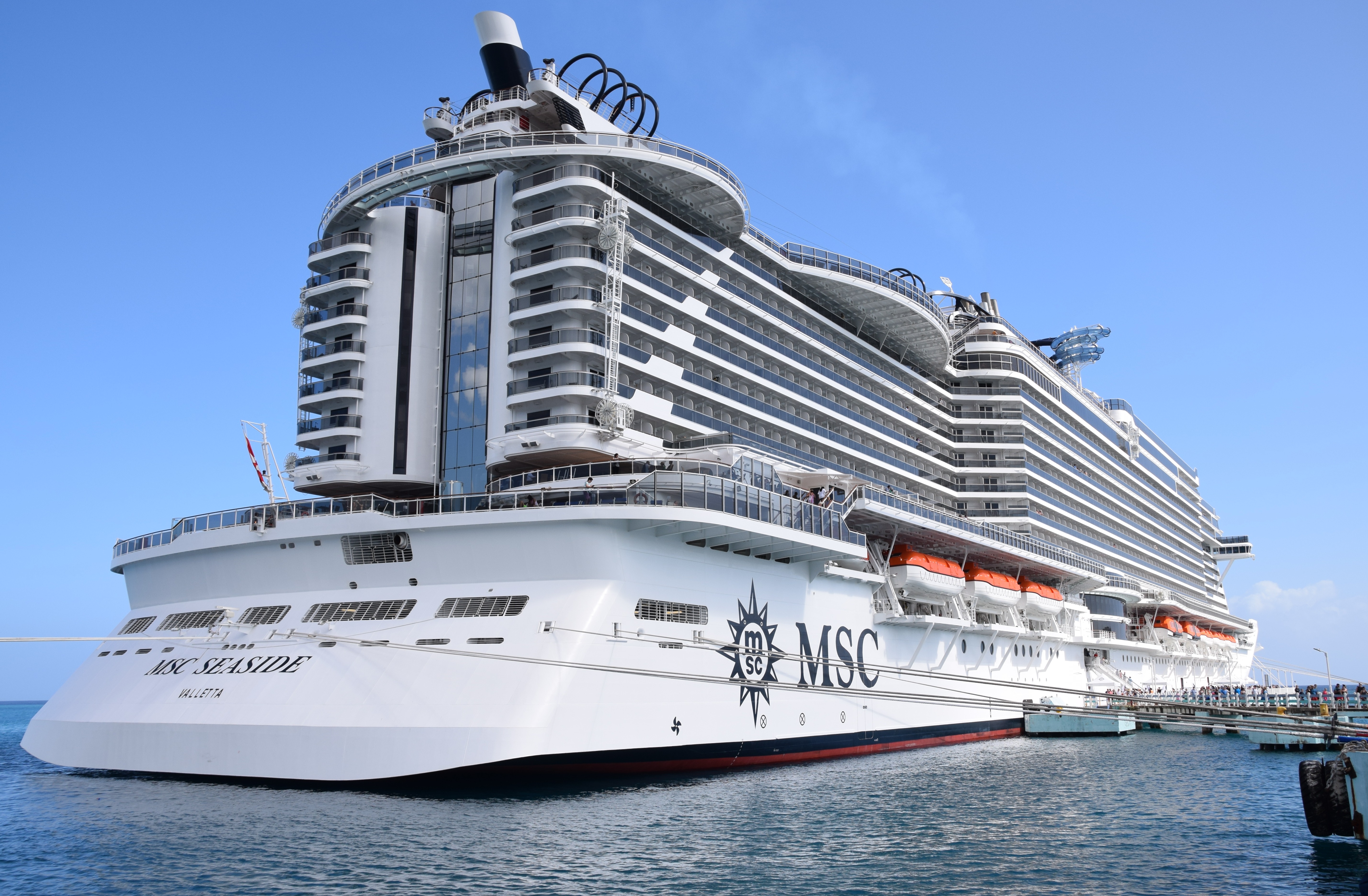 MSC Seaside docked