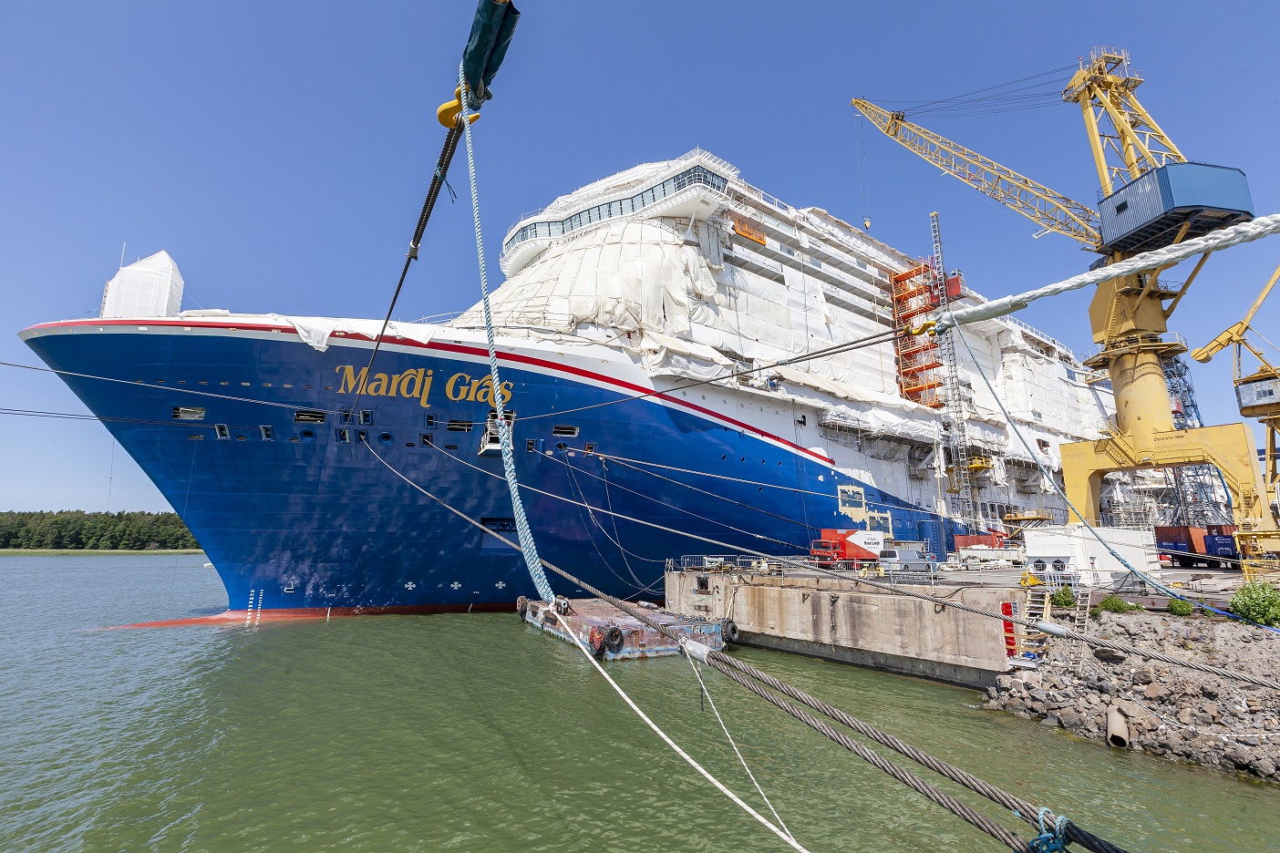 Carnival Mardi Gras construction photo update July 20, 2020 Cruise.Blog