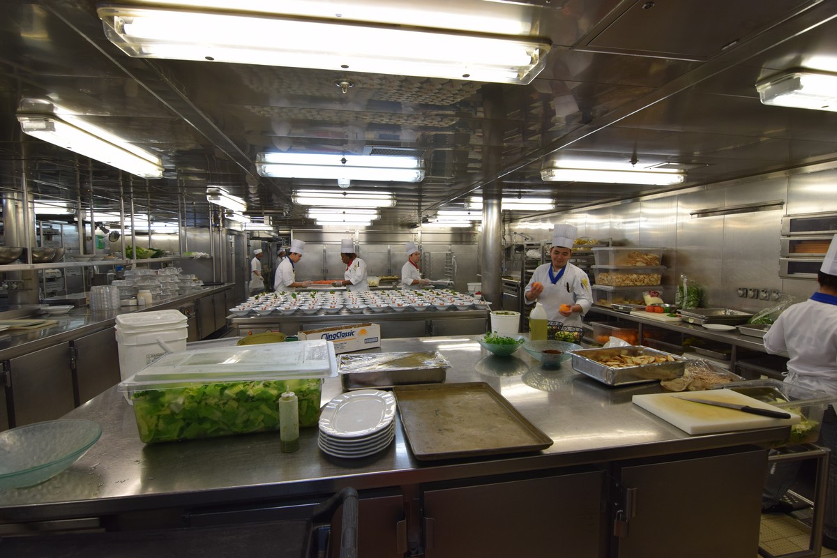 galley utility in cruise ship