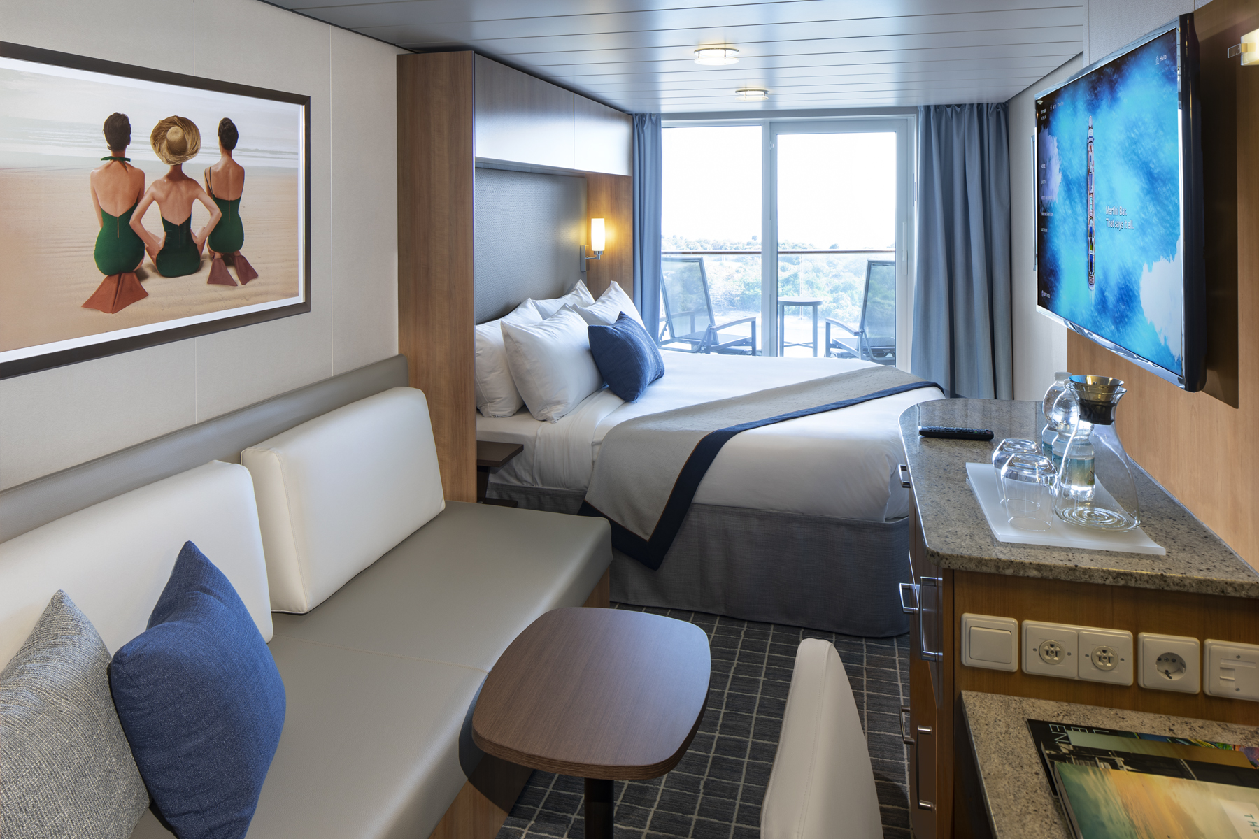Aqua Class spa-themed cabin on a Celebrity cruise ship (source: Celebrity Cruises)