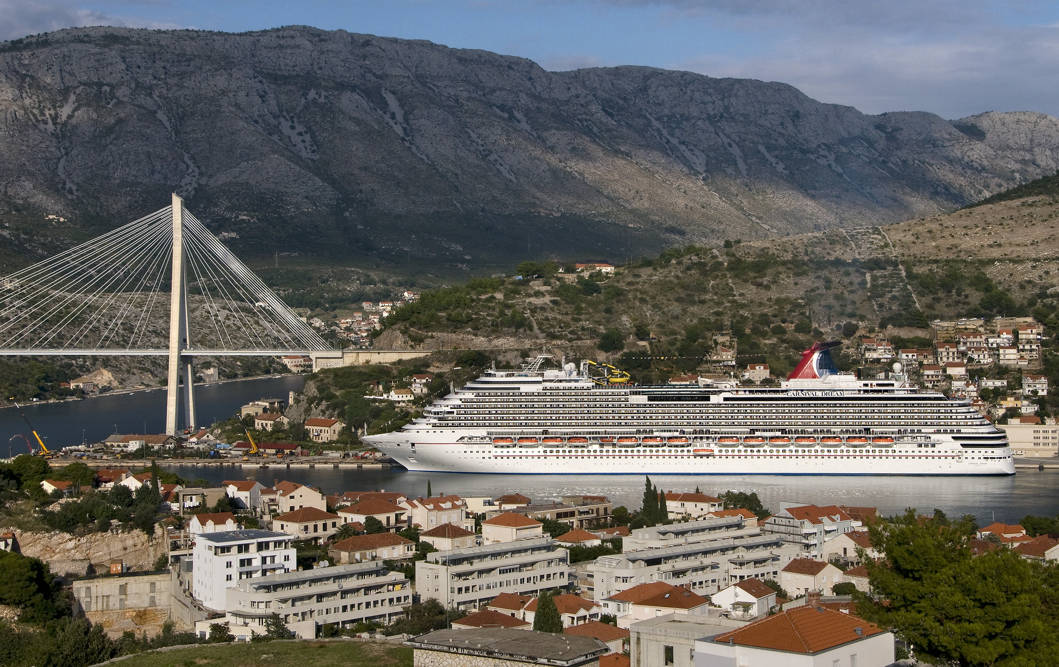 Carnival cruise ship in Europe