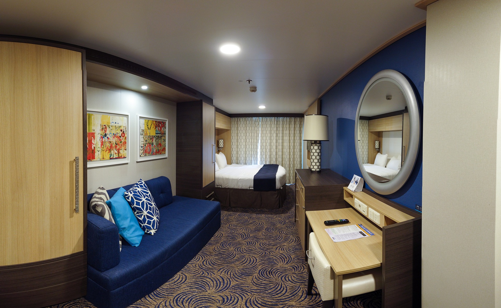 Cruise ship cabin