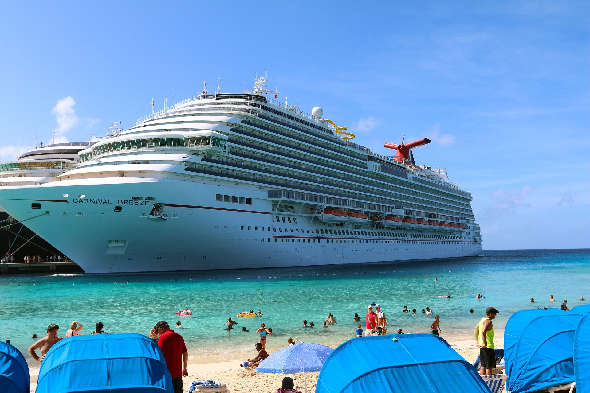 Carnival ship in port