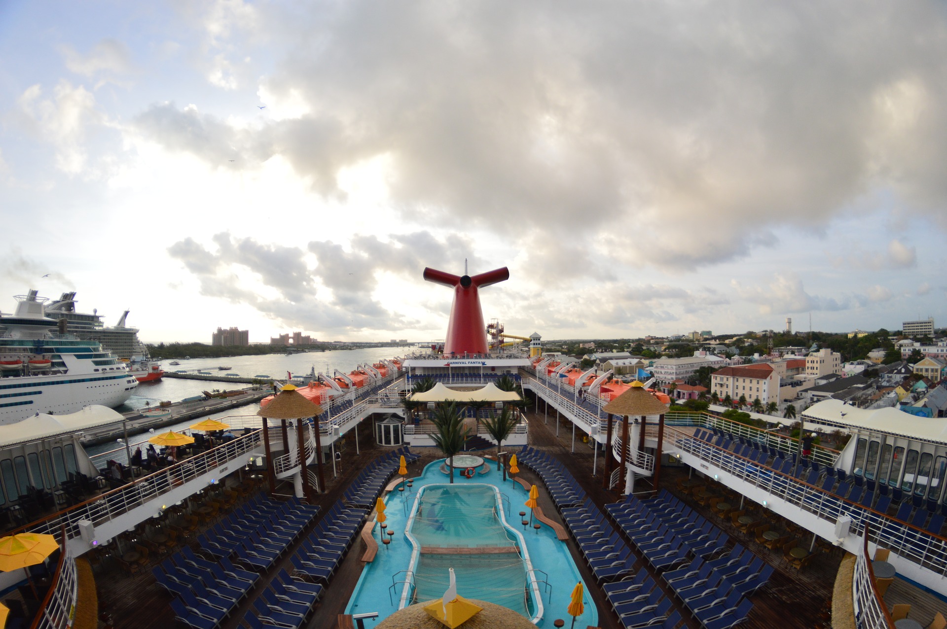 Carnival pool deck