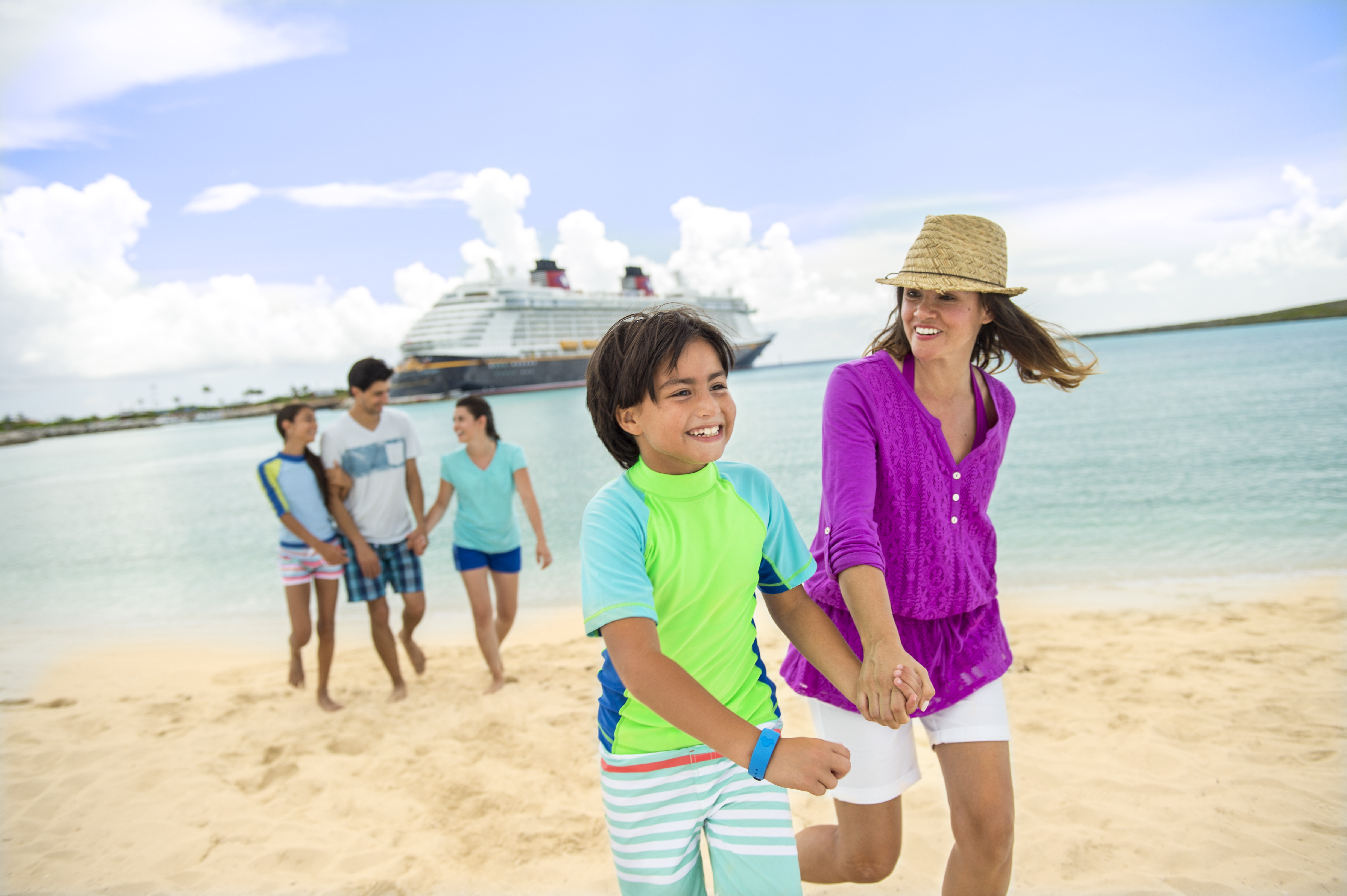 Family on Castaway Cay