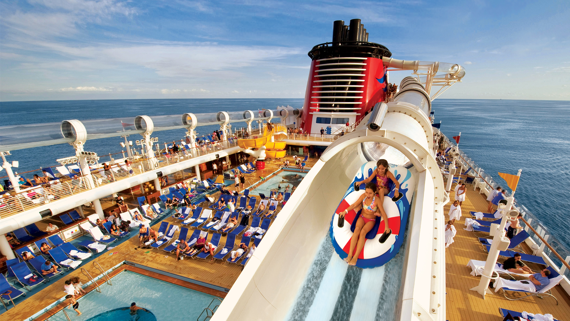 Disney cruise ship waterslide