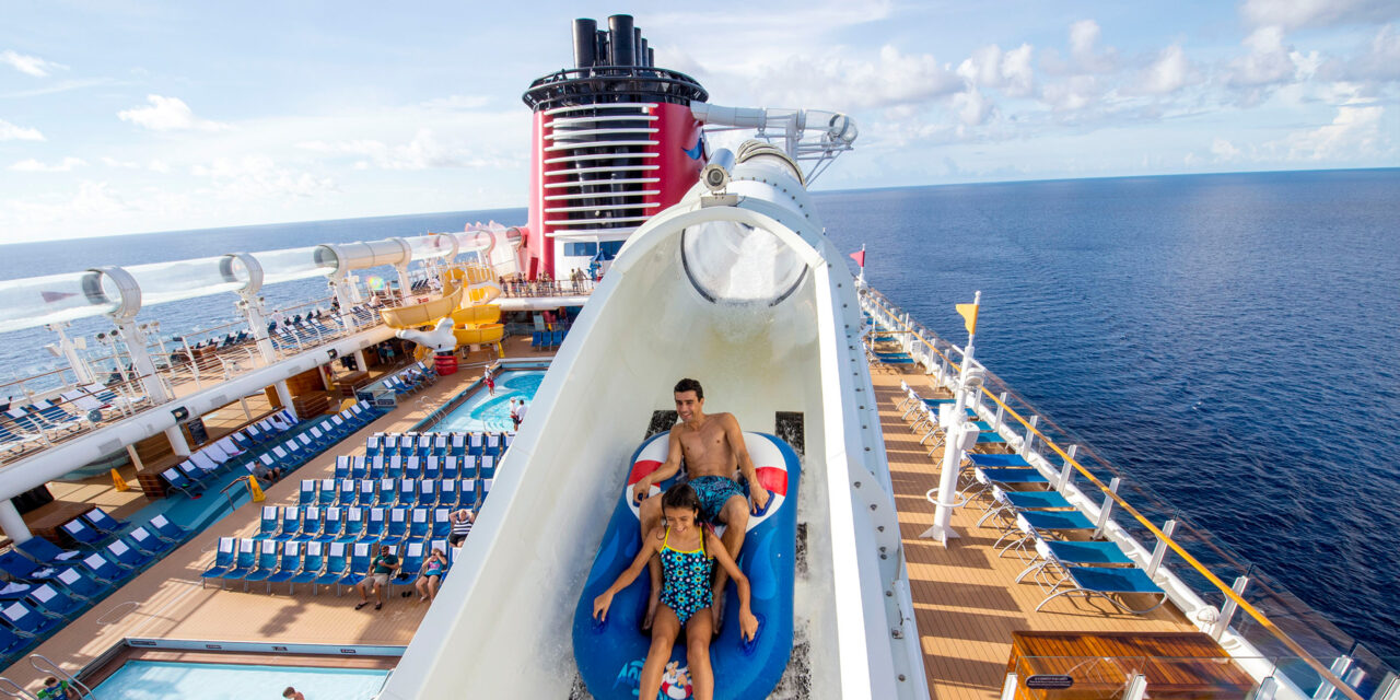 Water slides on the Disney Fantasy