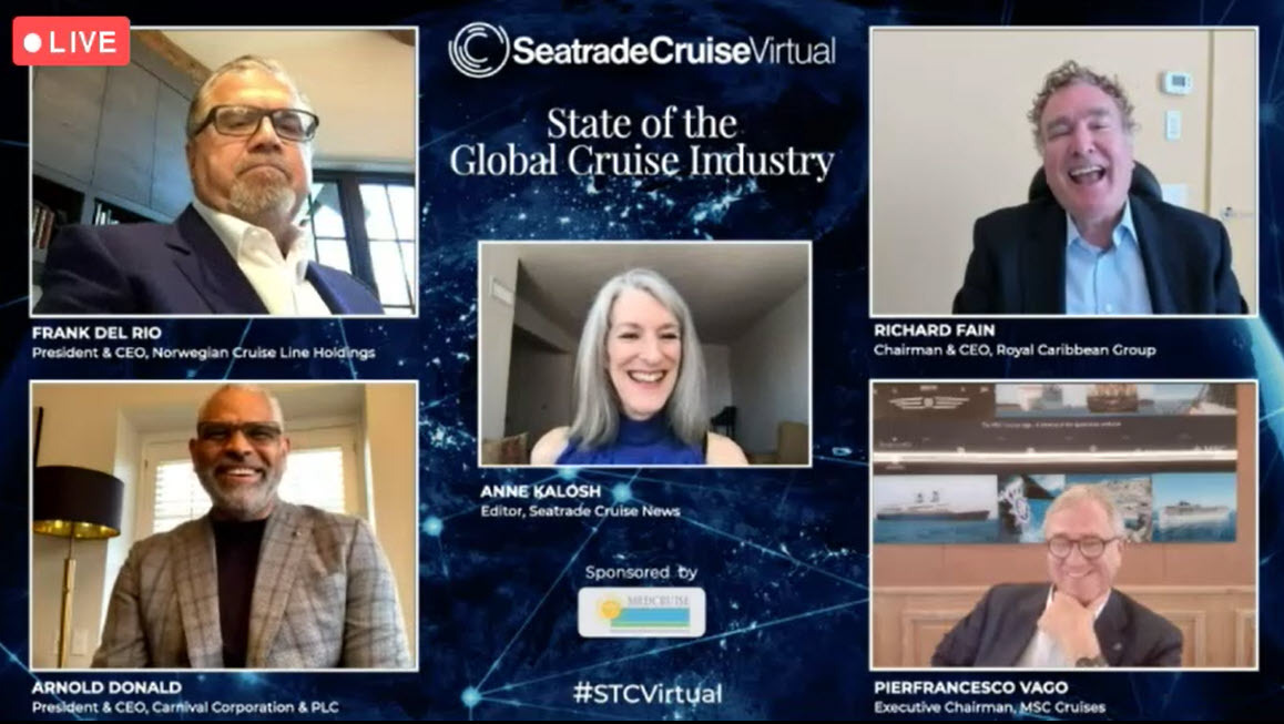 Cruise executives speak at Seatrade 2020