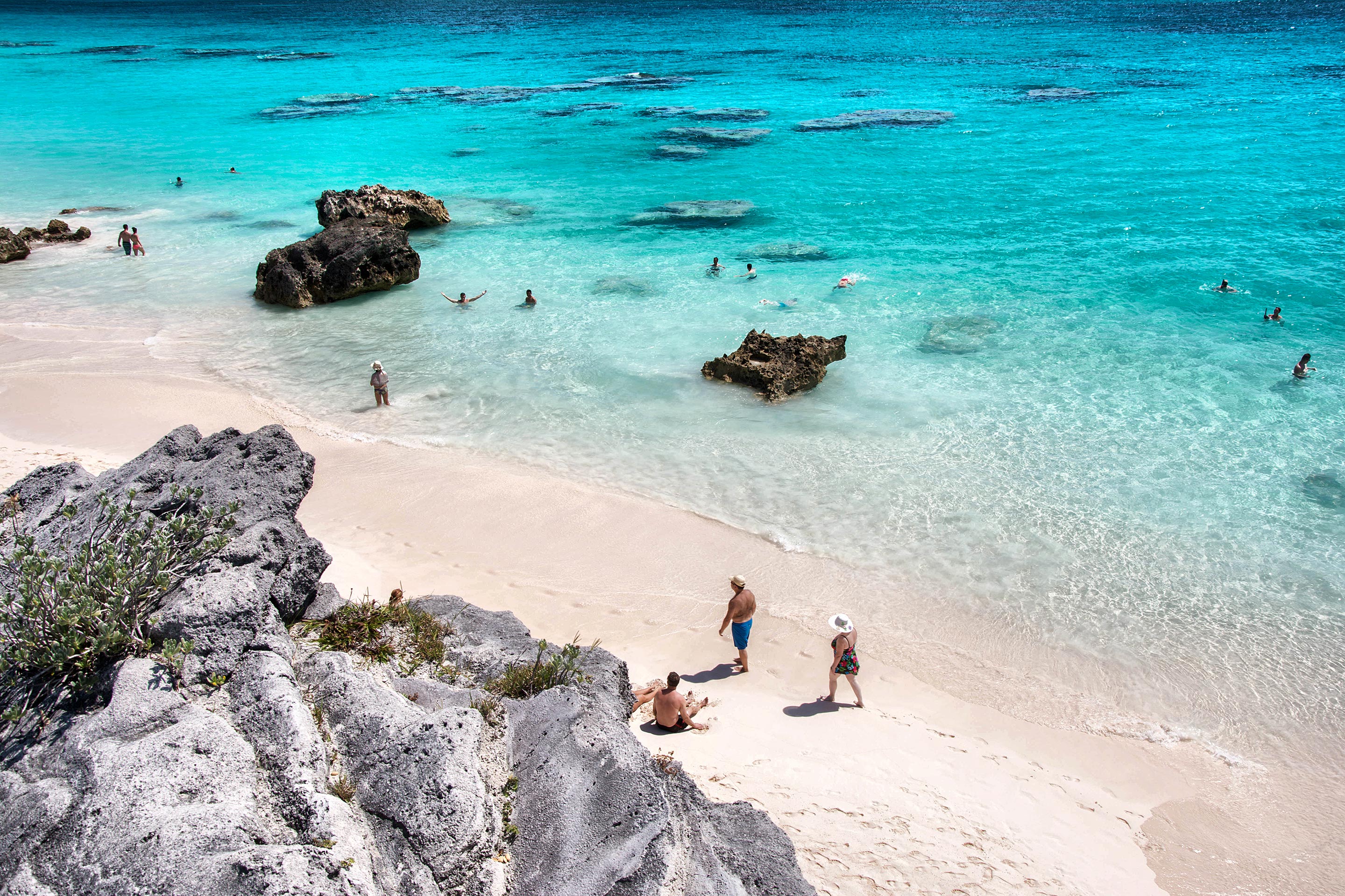 Horseshoe Bay beach in Bermuda