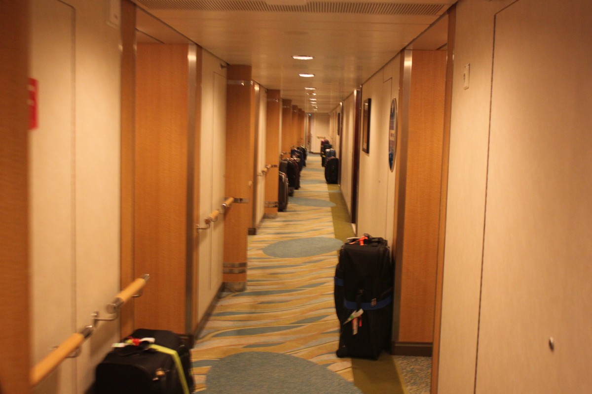 luggage in hallway