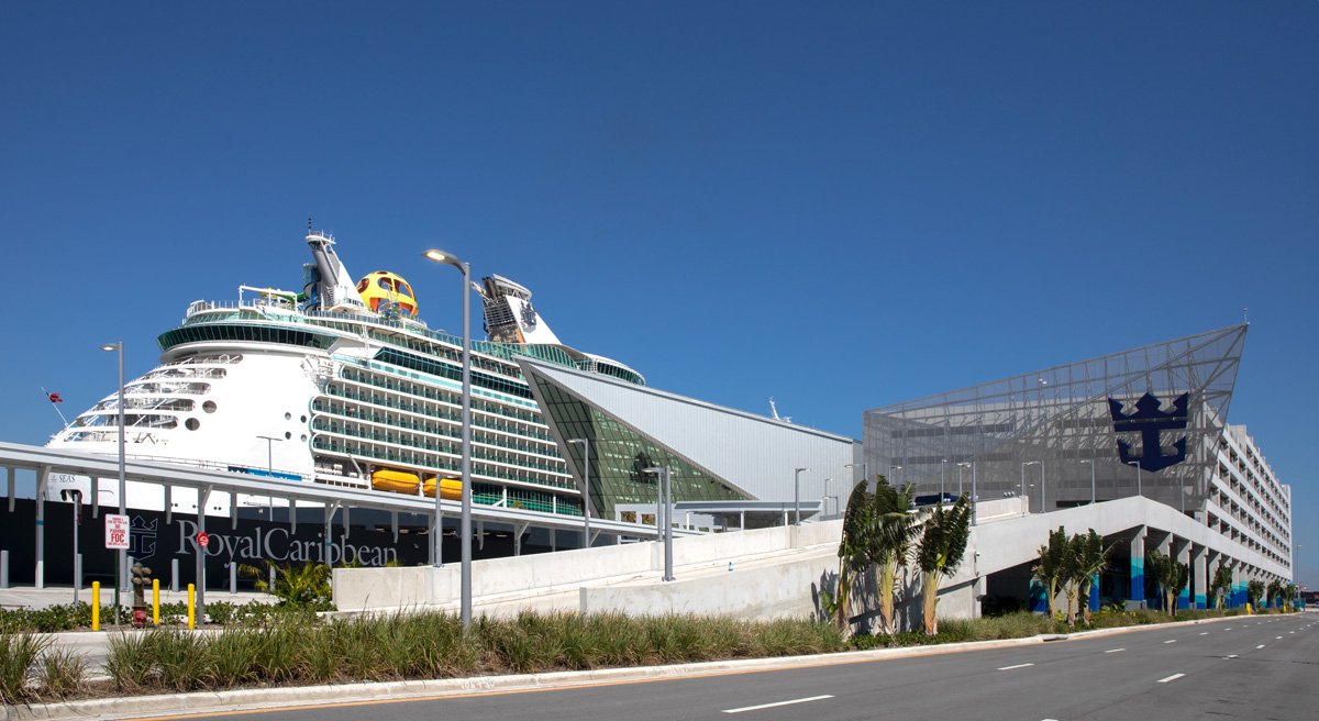 Terminal A with ship