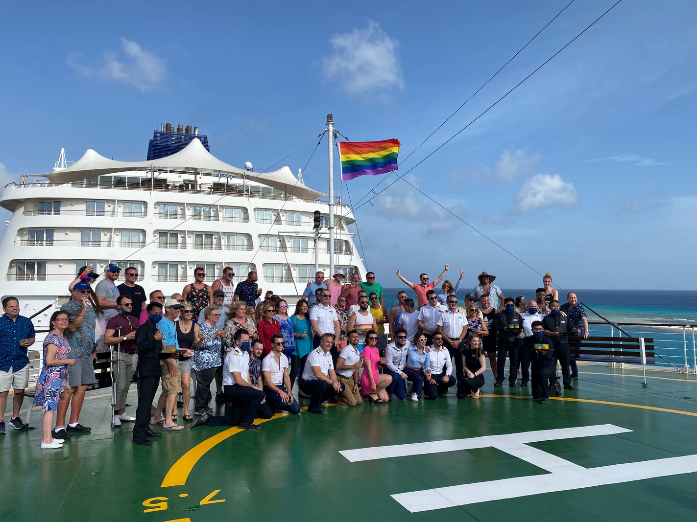 LGBT flag raising