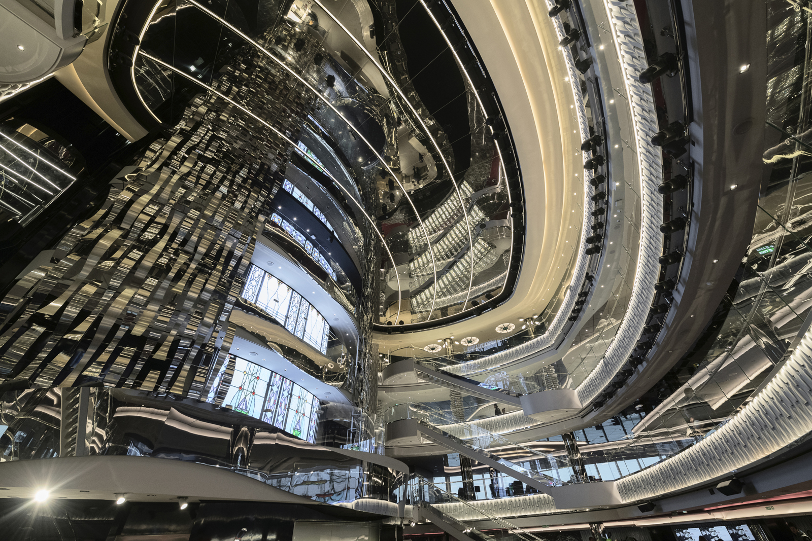 Atrium on MSC Seaside (source: MSC Cruises)