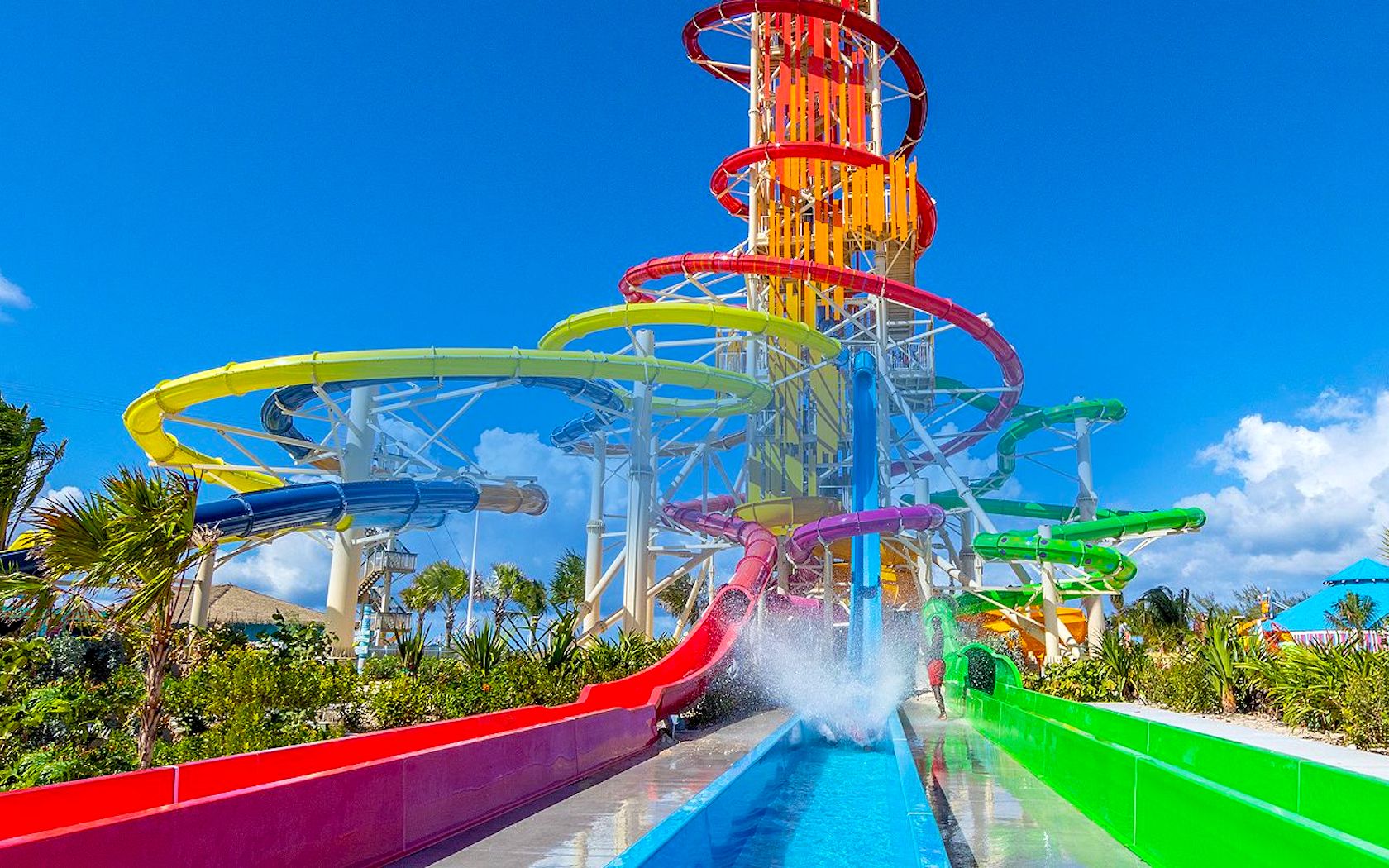 Water slide at CocoCay