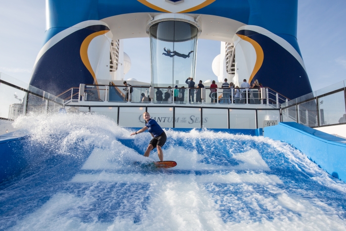 FlowRider surf simulator on Royal Caribbean's Quantum of the Seas (source: Royal Caribbean)