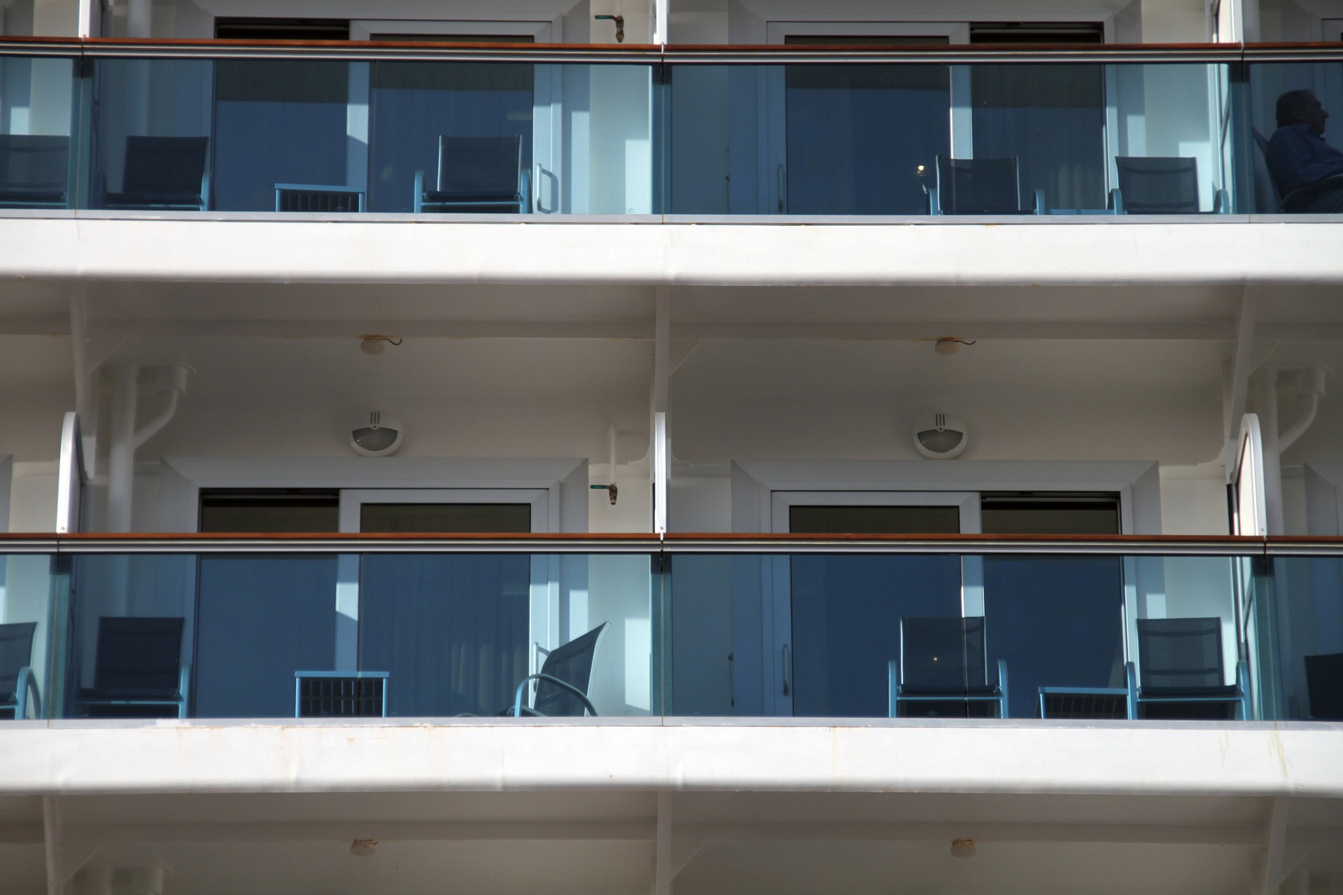 Cruise ship balcony