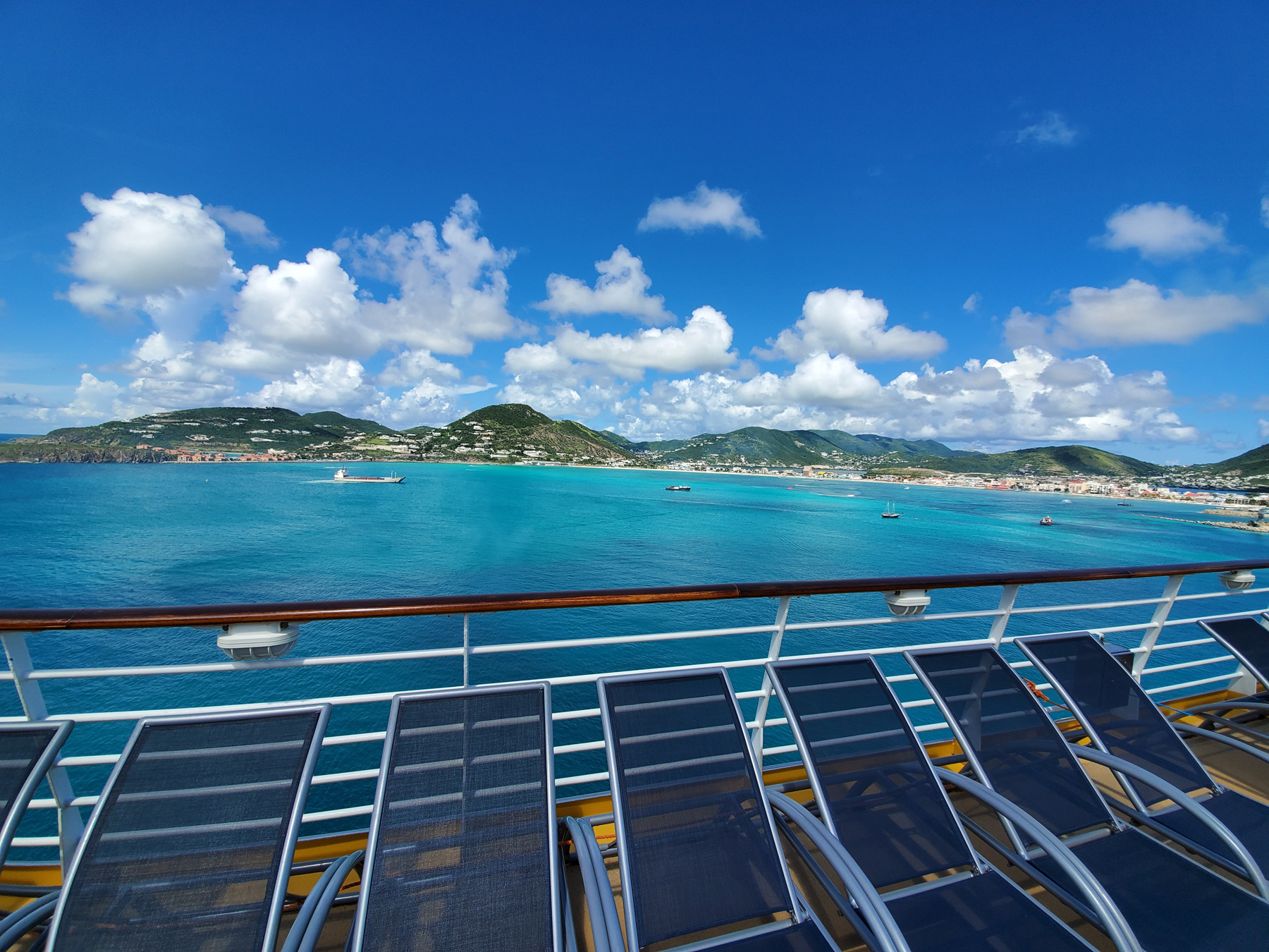 View from the deck of a cruise ship in Saint Martin (source: James Thomas, Unsplash)