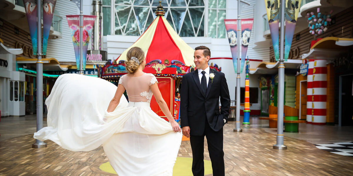 Wedding boardwalk