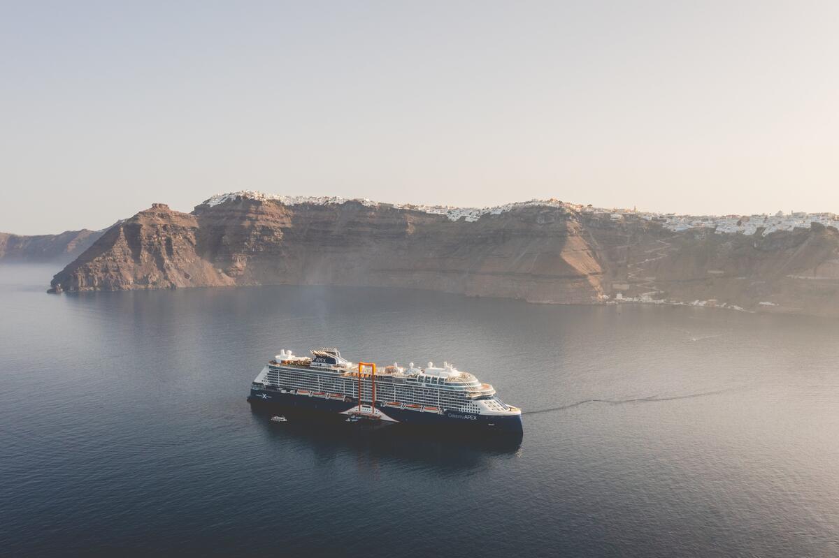 Celebrity Cruises To Take Guests Around The World In 2024 2025 With New   Celebrity Apex Santorini 