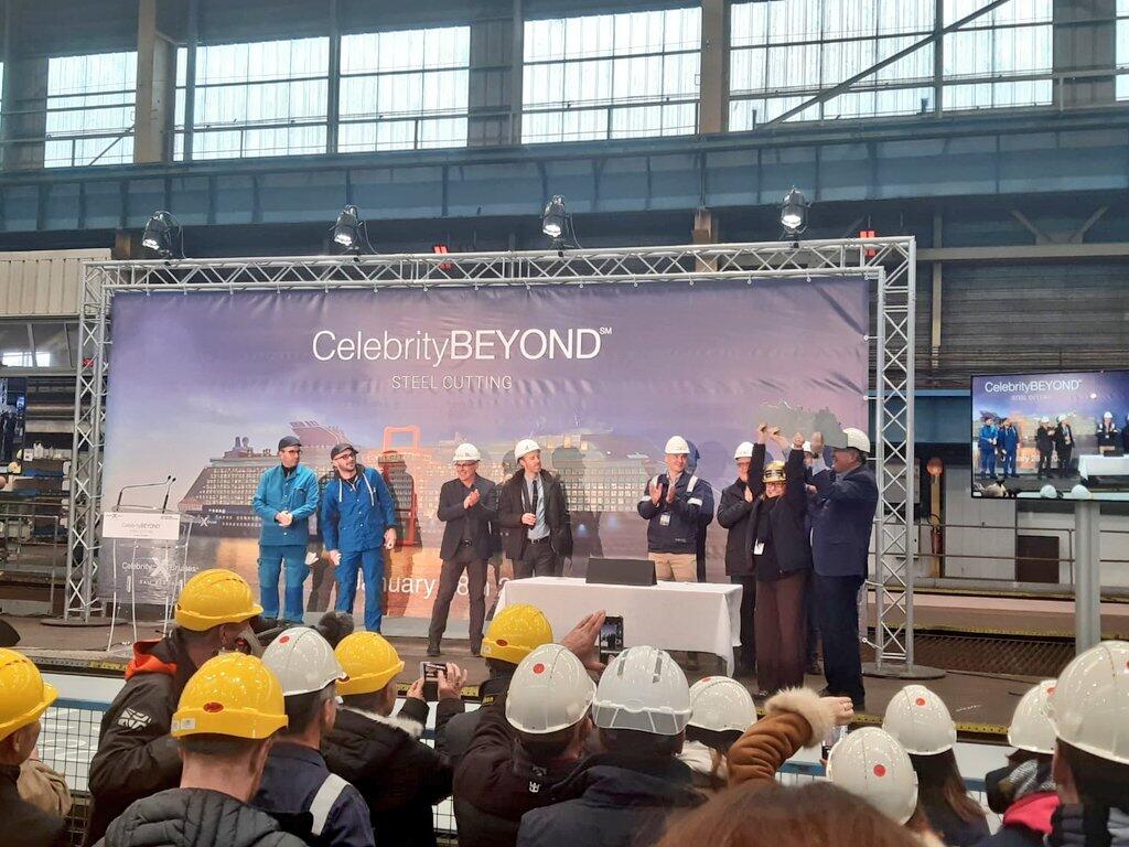 Celebrity Cruises Cuts Steel on Third Edge-Class Ship, Celebrity Beyond