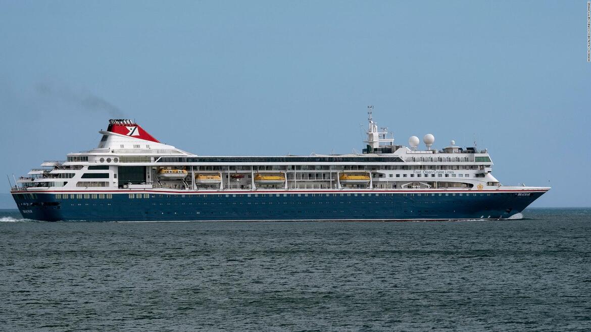 British cruise ship in limbo off coast of Bahamas after five people test positive for coronavirus