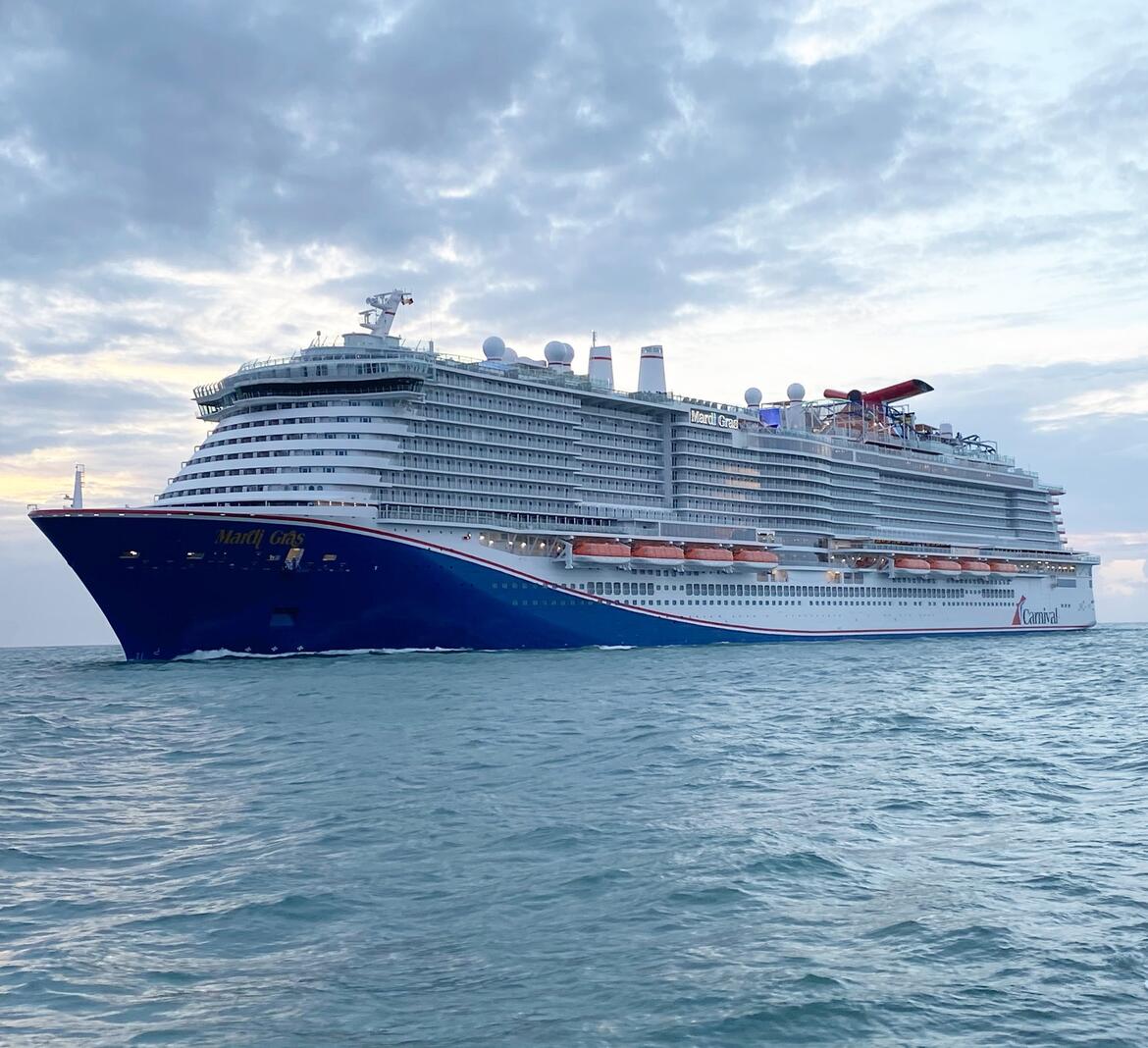 Carnival Mardi Gras at sea