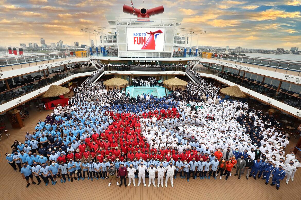 Carnival Panorama crew