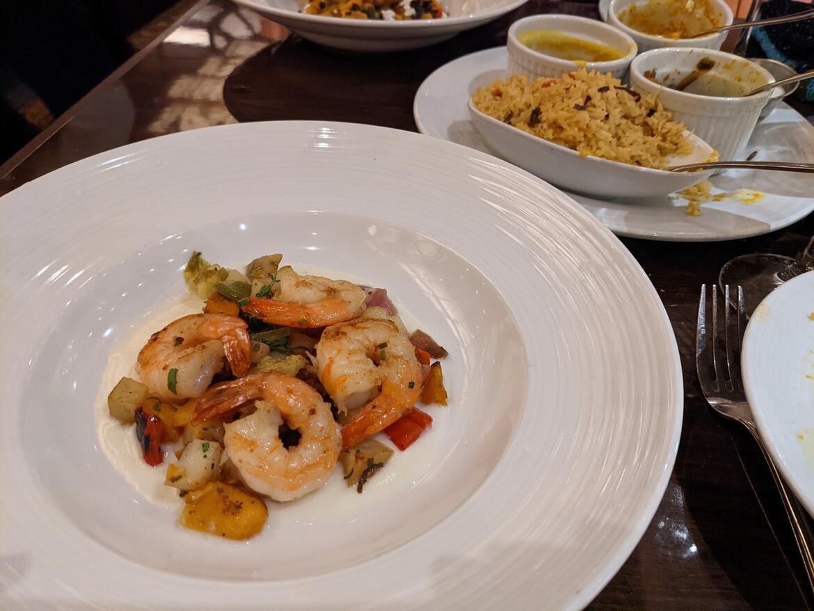 Shrimp on Carnival Pride