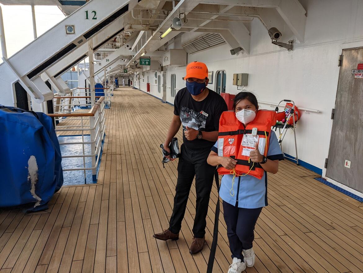 Carnival Pride muster drill