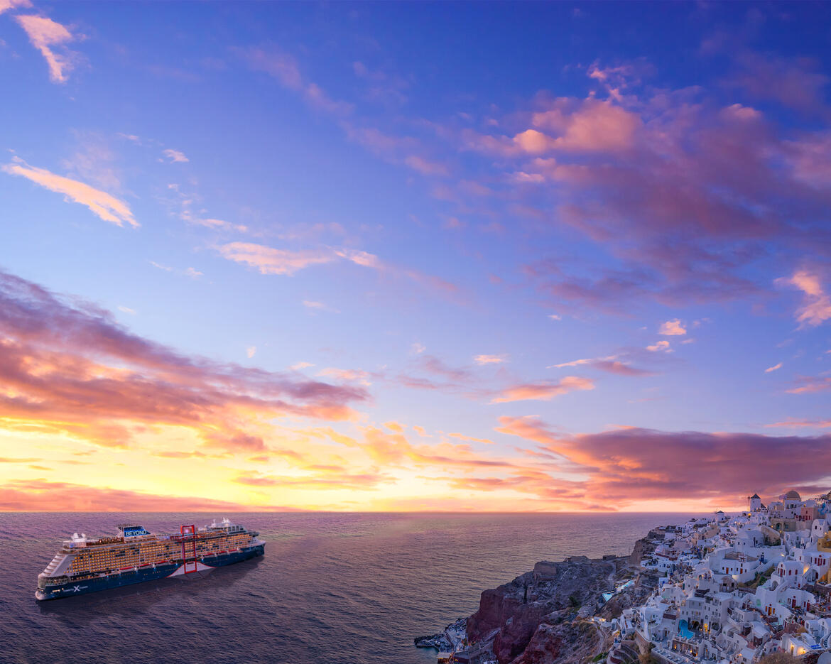 Celebrity Beyond in Santorini