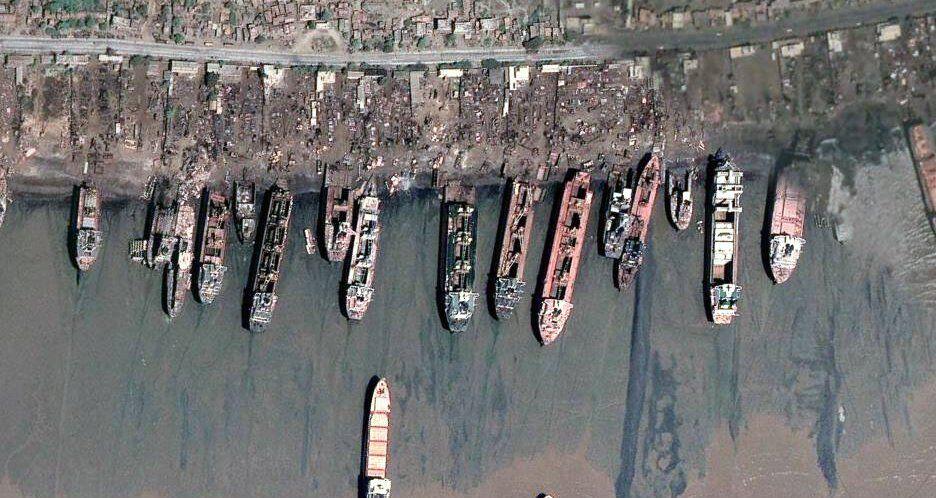 Alang shipyard in India