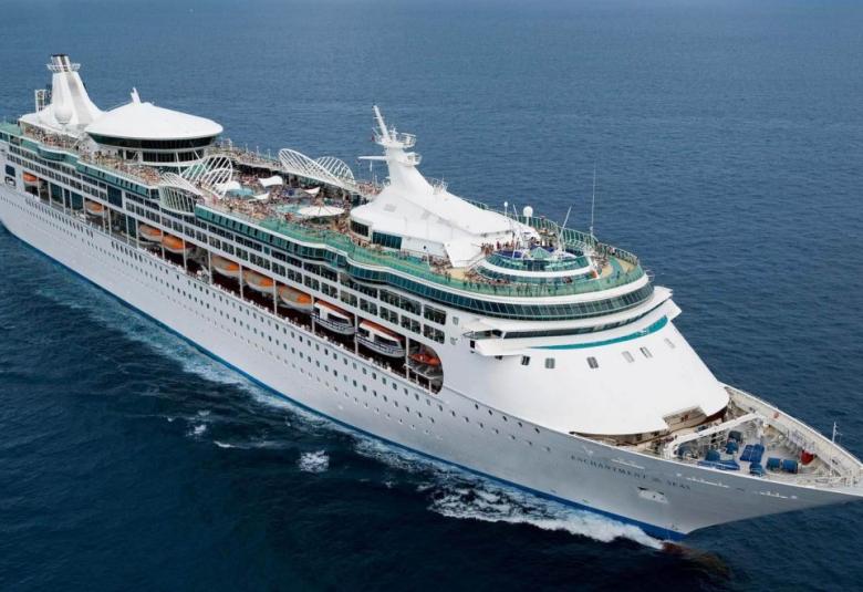 Royal Caribbean Enchantment of the Seas aerial