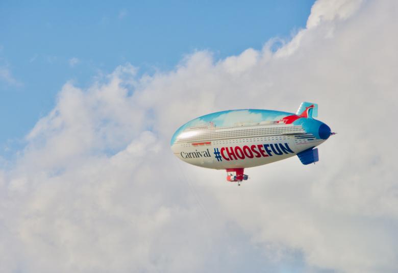 Carnival Cruise Line’s #ChooseFun AirShip Flies Into Summer; Kicking Off Month-Long Aerial Tour of the Northeast