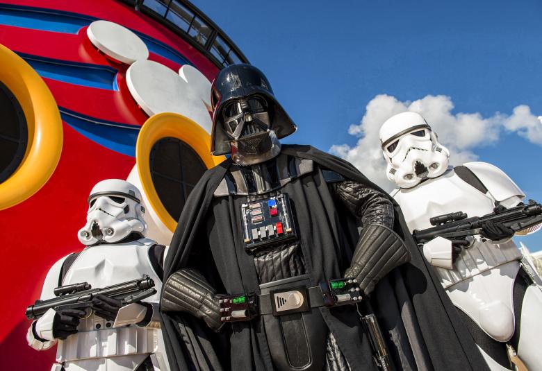 Disney Cruise Line guests can experience the legendary adventures and iconic characters from the Star Wars saga aboard a Disney Cruise Line ship in a day-long celebration: Star Wars Day at Sea. The event combines the power of the Force, the magic of Disney and the excitement of cruising for an out-of-this-galaxy experience unlike any other.