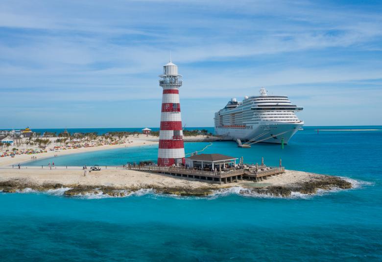 MSC docked in Ocean Cay